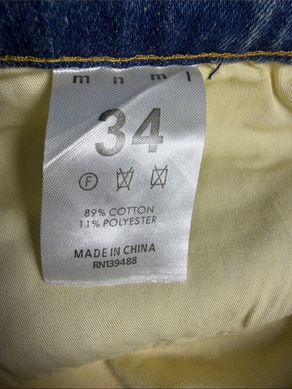MNML Light Blue Denim Jeans with Tag and Hardware - Picture 10 of 10